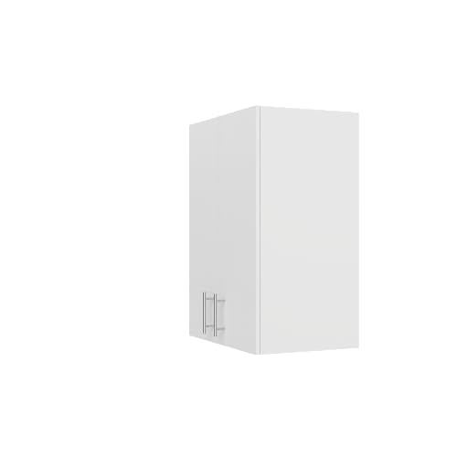 24 x 33 Inch Wall Cabinet set of 1, Kitchen Wall Mounted Wooden Storage Cabinet, Double Door Cabinet with Soft Close, Metal Handle, Adjustable Shelf, for Kitchen, Garage, Laundry, Bathroom, White - color: White