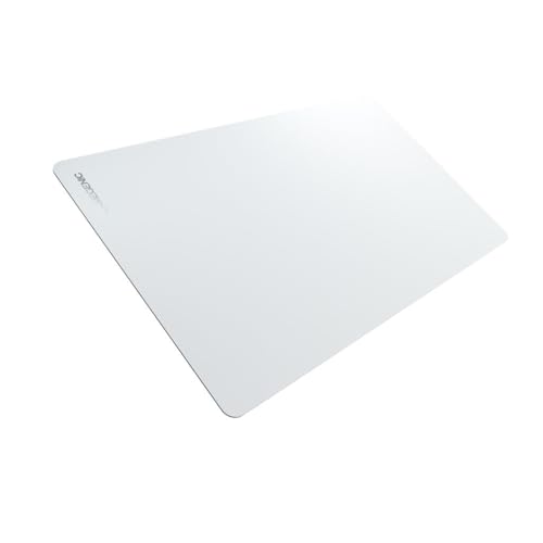 Gamegenic Prime Playmat | 24" x 14" Anti-Slip Game Mat for Card Games | Softly Cushioned Mat Perfect for Cards | Made from Natural Rubber | White Color | Made - color: White