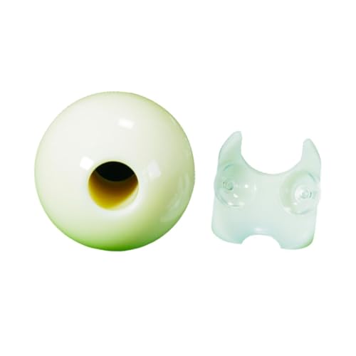Billiards Cue Ball with Hole Billiards Rod Training Aiming Helper Synthetic Resin Compact Accessory Suitable for Beginner Player Stroke - size: Small for Snooker