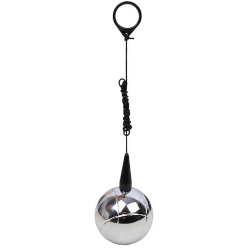 Bocce Ball Game Set, Outdoor Bocce Ball Set, 6 Metal and 1 Wooden Jack, Measuring Tools, Premium Carrying Case, Suitable for Garden, Beach, Backyard and Leisure Entertainment (Gray) - color: Gray