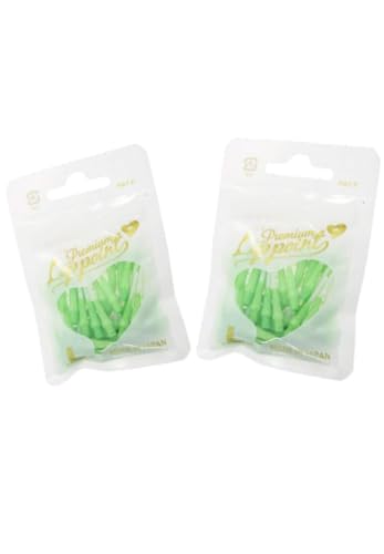 L-style Premium Lippoint - Soft Tip Dart Points - Regular Length - color: Green 2-Tone