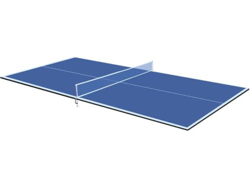 8ft Blue Mid-Size Ping Pong Conversion Top Foldable Table Tennis | Portable Design, Indoor Use, Conversion Top, Foldable