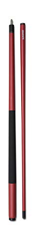 58" Two-Piece Graphite Fiberglass Composite Billiard Pool Cue Stick - color: Red - Matte