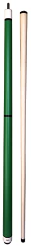 ASKA 25oz Heavy Hitter Matte Jump Break Cue – 3-Piece Jump/Break Pool Cue, 14mm Phenolic Tip & Ferrule, Hard Rock Canadian Maple Shaft, 2 Quick Release Joints, Wrapless Matte Handle, 58" Cue - color: Matte Green