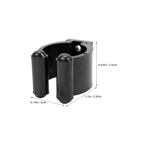 24pcs Wall Mounted Pool Cue Holder Clips, Snooker Cue Stick Clamps with Fixed Mount, Fishing Rod Storage Rack for Home Bar and Game Room