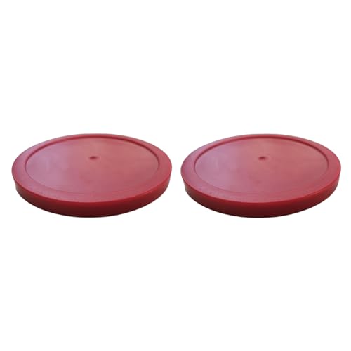3.25-Inch (82mm) Heavy-Duty Air Hockey Pucks - Set of 2/5 - Durable 7mm Thick Pucks for Standard & Commercial Air Hockey Tables - Smooth & Fast Gameplay