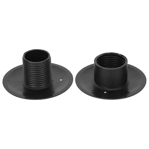 10 Pair Foosball Machine Bushings,48.5mm OD x 15.8mm ID Threaded Structure Foosball Table Parts, Light Weight Table Football Bushings Rods, Black