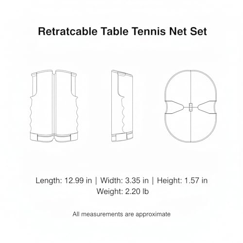 Retractable Table Tennis Net Set, Clamp-On Ping Pong Net for Standard Tables, Portable Polyester Mesh with Quick Setup - color: Blue