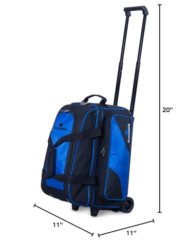 Brunswick Zone Double Roller Bowling Bag - color: Blue