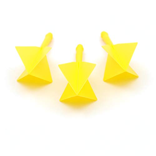 CUESOUL ROST Integrated Dart Shaft and Flights Medium,Diamond Shape,Set of 3 - color: Yellow
