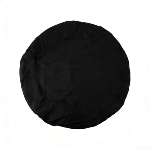 Round Felt Table 36-48 Inch Tables, Elastic Gaming Mat with Cashmere Texture, Waterproof Tablecloth Poker Board Games, Green(Black) - color: Black