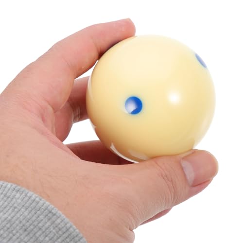VICASKY Training Cue Ball with Blue Dot Pattern Wear-Resistant Resin Billiard Ball for American Pool for Billiards Training and Aiming Exercises