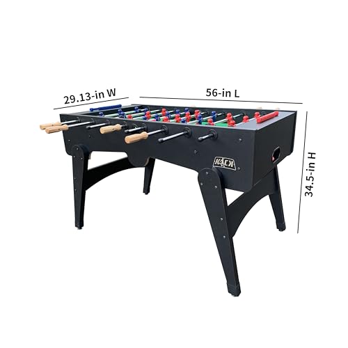 KICK Armada 55" Foosball Table – Professional Full-Size Indoor Game Table - color: Black