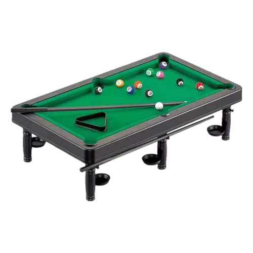 kowaku Kids Pool Table Set Desktop Snooker 2 Billiard Cues Small Tabletop Billiards Game Toy for Apartment Home Between Friends Dorm