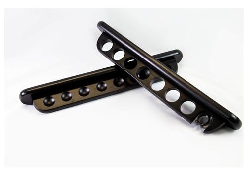 PEARSON Pool Cue Wall Racks for holding Billiard Pool Cue Sticks holds 7 Pool Cue Sticks (Black)