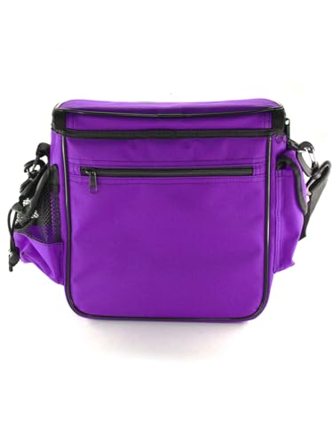 DGA Starter Disc Golf Bag (Purple) – Lightweight, Durable Bag for 8-10 Discs – Adjustable Shoulder Strap, Putter Pocket, Valuables Storage, Compact Disc Golf Bag - (Discs not included)