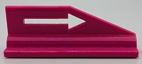 Disc Golf Next Tee Arrow, Marker, Flag, Discgolf Target Flag, Direction Arrow, Next Hole Marker, Set of 18 - color: MAGENTA