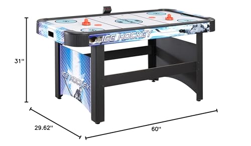 Blue Wave Face-Off 5-Foot Air Hockey Game Table w/Electronic Scoring
