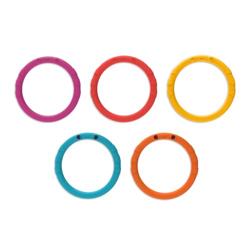 B. toys – Ring Toss Game – Indoor & Outdoor – Sling-a-Ring Toss – 12 Pieces – 5 Pegs & 5 Colorful Rings – for Toddlers, Kids – 3+ Years - style: Ring Toss Game