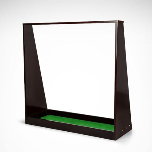 Golf Club Display Rack 13 Hole Club Rack Solid Wood Golf Putter Stand Holder Golf Clubs Holder Organizer with Grass Mat for Garage Home Indoor Golf Driving Range