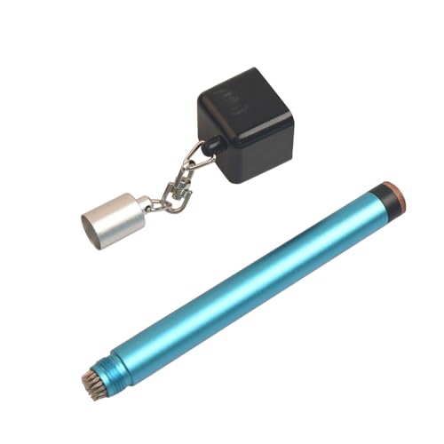 LAKE OF FIRE Pool Cue Chalk Holder – 2-in-1 Billiard Accessory with Pool Chalk Holder & Cue Tip Tool - color: Blue, style: Square