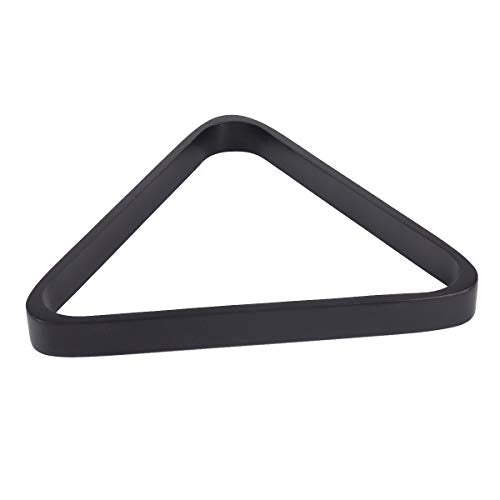 Solid Wood Pool Ball Triangle Rack, Pool Table Ball Holder Positioning Rack,2-1/4" Pool Ball Rack - color: Black