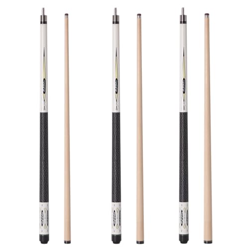 Canadian Maple Pool Cue Sticks (10mm/11.5mm/13mm), 58" 2-Piece Pool Sticks with Low Deflection Shaft,Billiard Sticks for Home, Bar, and Tournament Play - color: only cue10MM
