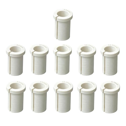 Pool Cue Collet Compatible with Generic Pool Cues - Cue Tip Repair Tool, Shaft Holder Kit, Precision Fit 12-14mm with Sizes Marked(11Pcs)