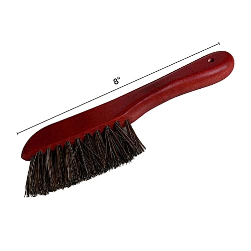 Freetime Fun Pool Table Brush for Felt with Real, Authentic Horse Hair Set of Billiards Pool Table Brush 8.5" Rail Brush Bonus Pack of Chalk - style: 8" Rail Brush