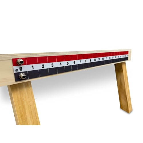 Solid Wood Regulation Cornhole Set 4 Feet x 2 Feet Includes Set of 8 All-Weather Bags, Carrying Case and Bag Satchel with Optional LED Lights and Scorekeeper