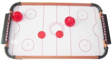 2 Red Air Hockey Pushers and 2 Red Pucks, Mini Air Hockey Pushers and Air Hockey Pucks Great Goal Handles Pushers Goal Handles Paddles Replacement Accessories (76mm)
