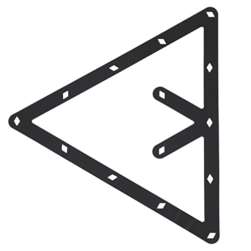 6Pcs Pool Table Magic 8, 9, 10 Ball Rack, Slim Billiard Ball Triangle Rack, Billiards Pool Accessories for Pool Halls or Individual, Easy to Use, 9.4 x 9.4 inch