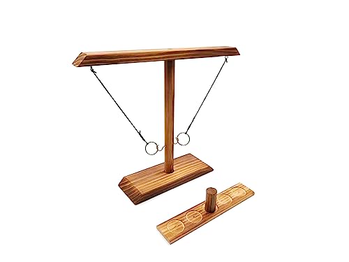 Ring Hook Games for Adults,Hook and Ring Game,Yard Games,Patio Decor,Wooden Hook and Ring Game for Bars,Home,Party,15.5" X 13" Large Size. - size: Large-L