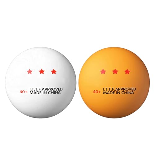 10 Pcs 3-Star ITTF Standard Table Tennis Balls, White