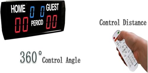 Scoreboards & Timers Basketball Scoreboard Portable Scoreboard Wall Mounted Electronic LED Football Digital Scoreboard