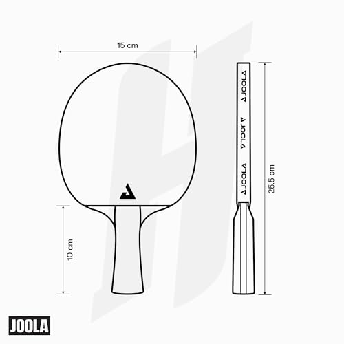 JOOLA Duo Pro Ping Pong Paddles Set of 2 - Professional Table Tennis Paddles, Three Advanced 3 Star Tournament Ping Pong Balls and Carrying Case - Advanced Table Tennis Rackets - color: Hugo Calderano Exclusive
