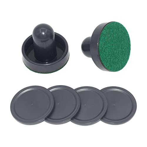 Generic Air Hockey Paddles and Pucks, Small Size for Kids Adult, Great Goal Handles Pushers Replacement Accessories for Game Tables