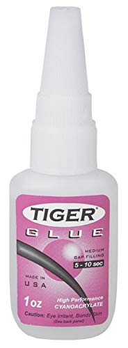 Tiger Billiard Pool Cue Tip Repair and Replacement Glue 1 oz