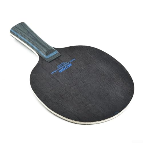 7-Ply Carbon Fiber & Aryl Table Tennis Blade, Long Handle Horizontal Grip For PING Pong Racket Blade With Poplar Pine Paulownia Wood, 90G(Long) - size: Long