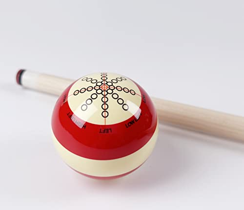 Standard Pool Billiard Pro Cup Cue Ball with 6 Red Dots 2-1/4'' 6 oz Practice Training Cue Ball