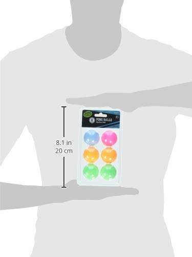 Vibrant Neon Pong Balls - 1.5" (Pack of 6) - Premium Quality & Durable Material | Ideal for Party Games & Sports - size: 1 1/2" (Pack of 2)