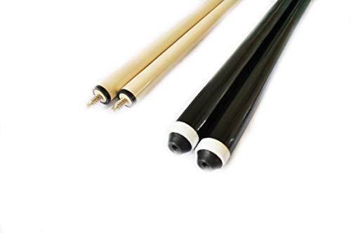 Set of 4 Pool Cues 58" Billiard House Bar Cue Sticks, 2-Piece Pool Cue