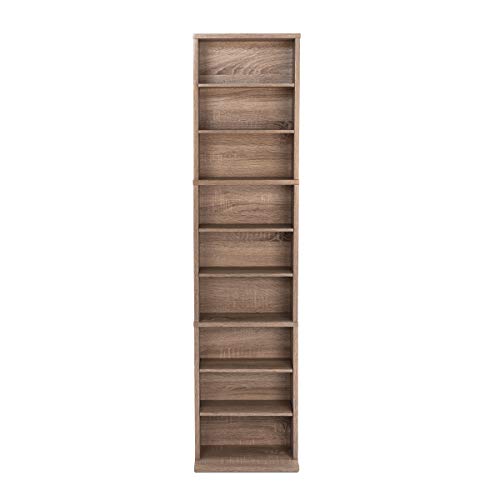 Atlantic Herrin Adjustable Media Cabinet 261 Weathered Oak PN74736269 - color: Weathered Oak