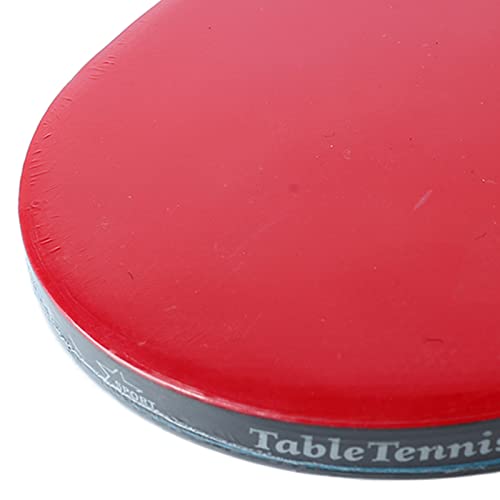 Table Tennis Racket, 7 Layer Wood Base Professional Paddles Set, Portable Table Tennis Bat with Sweat Absorbing Handle and 3 Balls for Indoor Outdoor Use