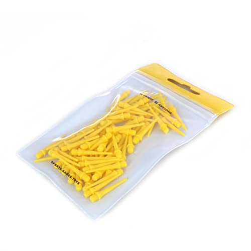 CUESOUL TOUCH-24.5mm Point Soft Dart Tip Point for Dart Tip Replacement - color: Yellow