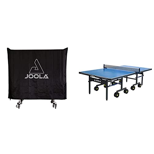 OOLA Ping Pong Table Cover - Water Resistant Table Tennis Cover + JOOLA NOVA - Outdoor Table Tennis Table - Quick Assembly - All Weather Aluminum Composite Outdoor Ping Pong Table