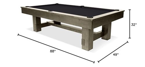 Plank & Hide - Monroe Billiard Pool Table - size: 7'