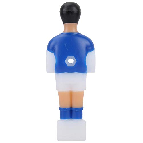 Foosball Player Replacement Parts, 4 Pieces Plastic Soccer Men in Red and Blue, 4.13 x 1.44 x 0.16 inches, for Tournament Table Games