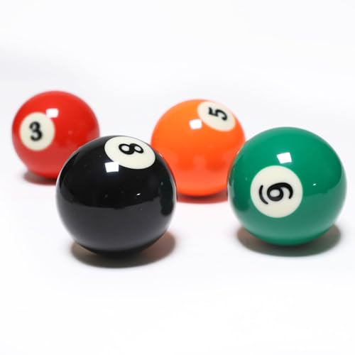 Billiard Balls Set 2-1/4" Regulation Size Pool Table Balls for Replacement (16 Resin Balls) - style: 16 Resin Balls & Cue Cleaning Cloth