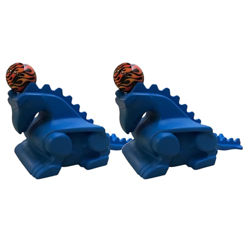 Jayhawk Glow Dragon Bowling Ramp Pair of 2, Kids Bowling Center Ramps - color: Blue